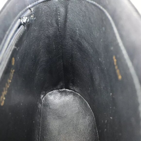 CHANEL CC Matelasse Tassel Chain Shoulder Bag Leather Black GHW Vintage 307RK904 - Picture 2 of 16